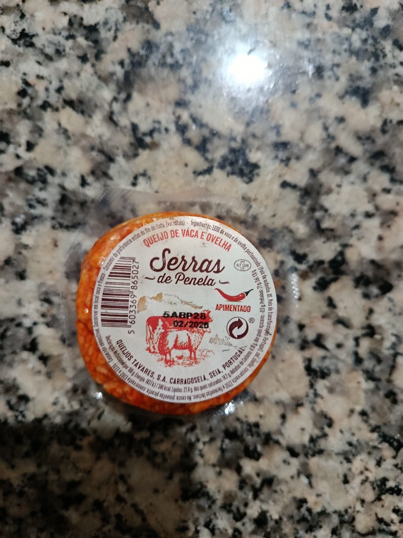 Foto da lista de ingredientes