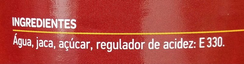 Foto da lista de ingredientes