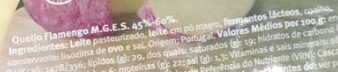 Foto da lista de ingredientes