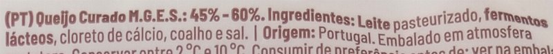 Foto da lista de ingredientes