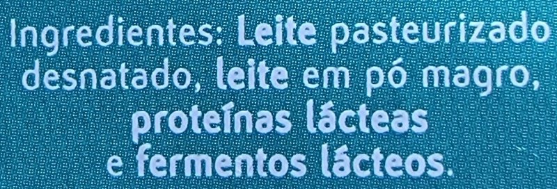 Foto da lista de ingredientes