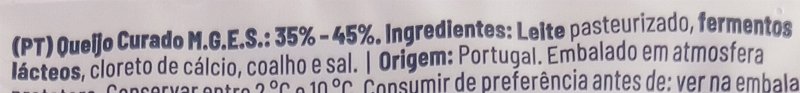 Foto da lista de ingredientes