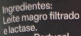 Foto da lista de ingredientes