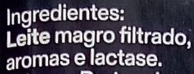 Foto da lista de ingredientes