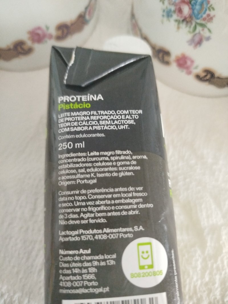 Foto da lista de ingredientes