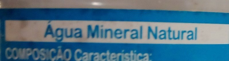 Foto da lista de ingredientes
