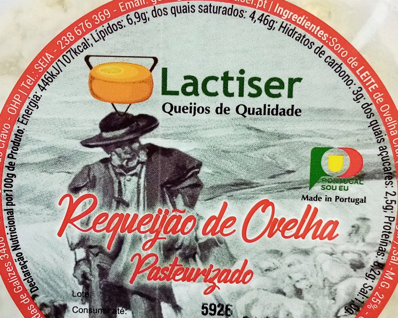 Foto da tabela nutricional