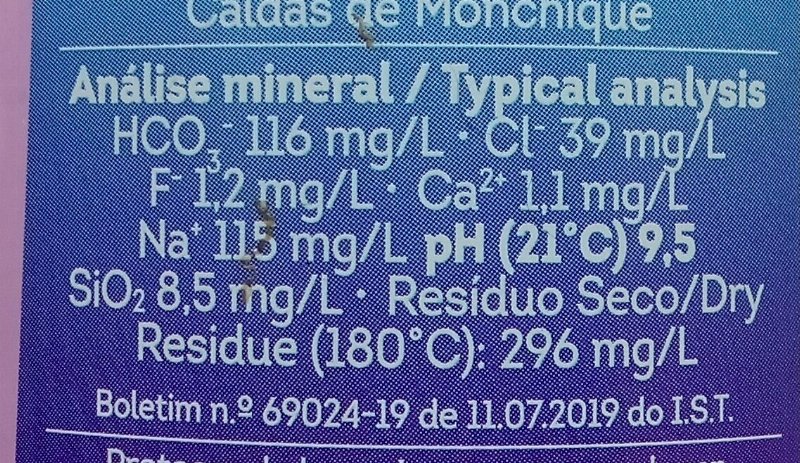 Foto da tabela nutricional