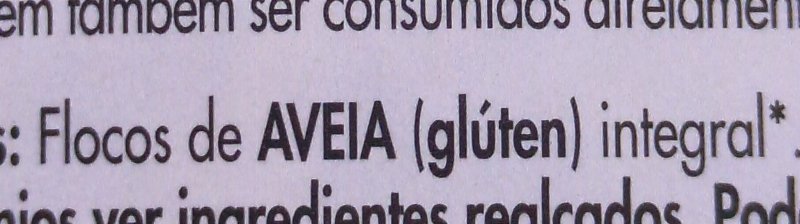 Foto da lista de ingredientes