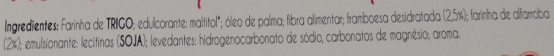 Foto da lista de ingredientes