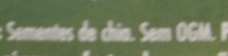 Foto da lista de ingredientes
