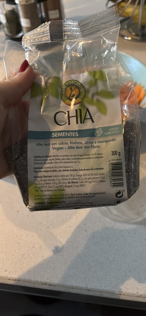 Foto da tabela nutricional