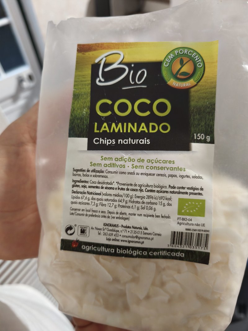Foto da tabela nutricional