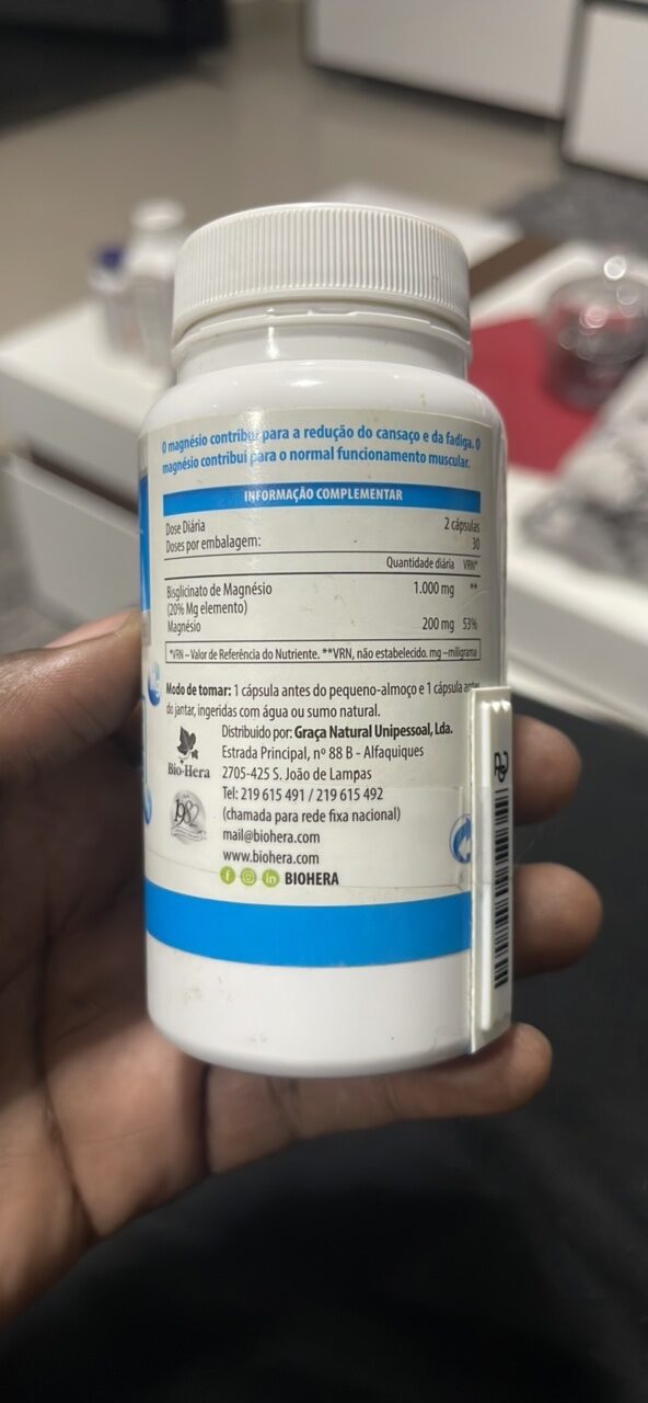 Foto da tabela nutricional