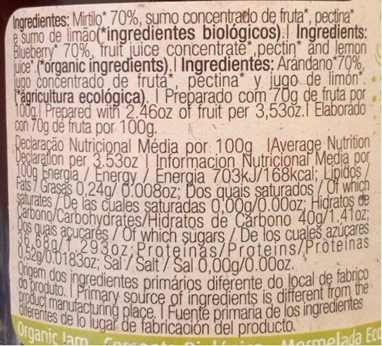 Foto da tabela nutricional