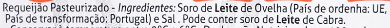 Foto da lista de ingredientes