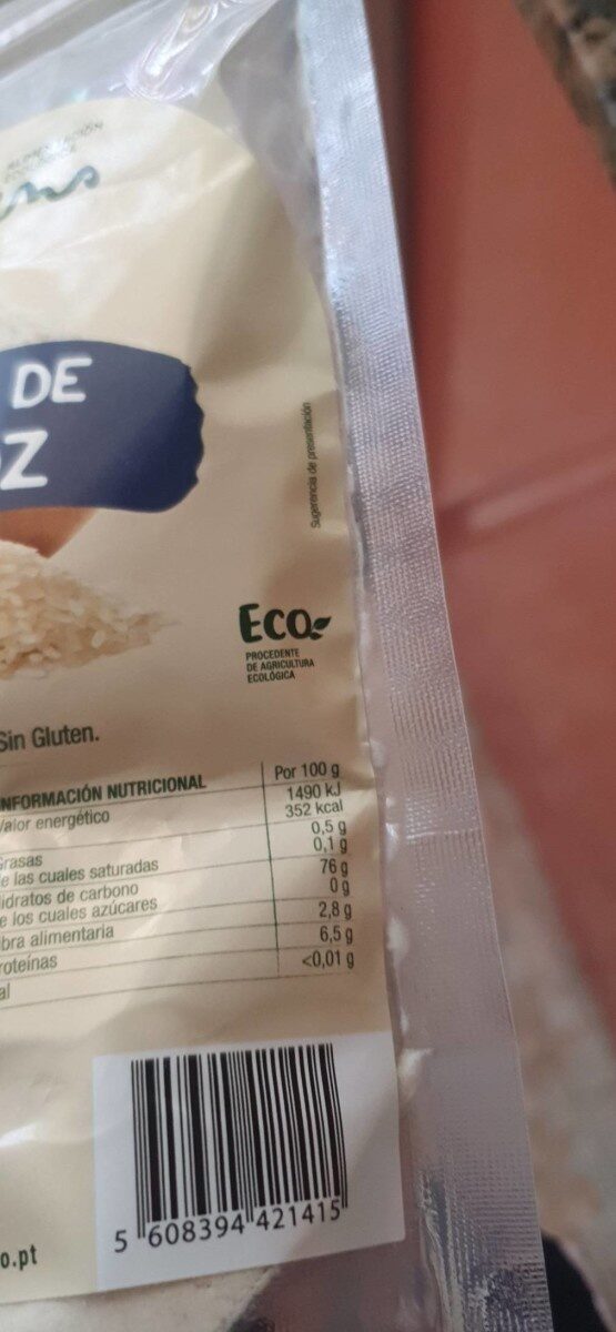 Foto da tabela nutricional
