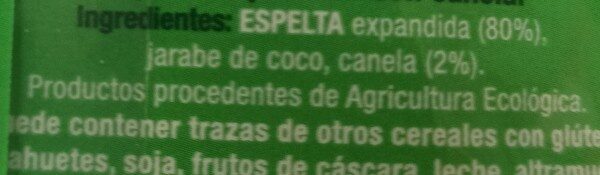 Foto da lista de ingredientes
