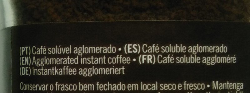 Foto da lista de ingredientes
