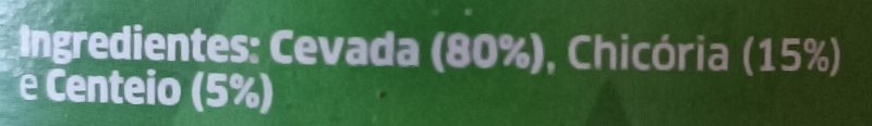 Foto da lista de ingredientes