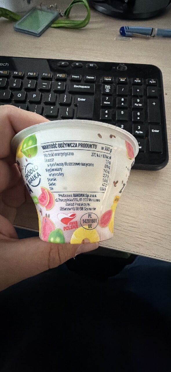 Foto da tabela nutricional