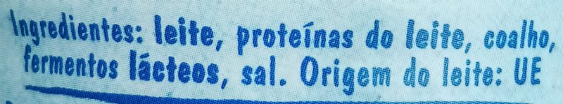 Foto da lista de ingredientes