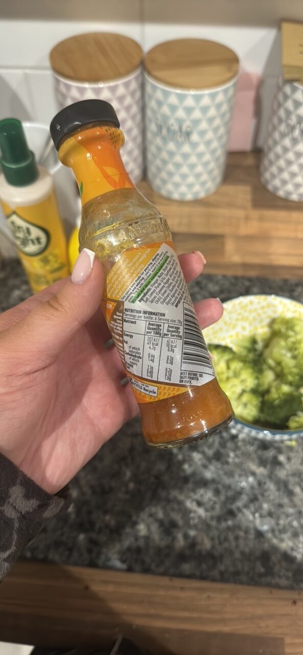Foto da tabela nutricional