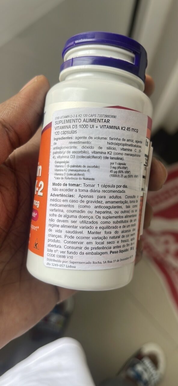 Foto da tabela nutricional