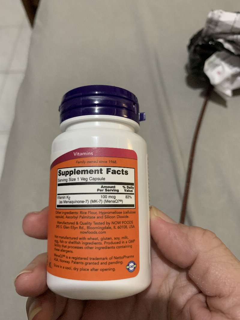 Foto da tabela nutricional