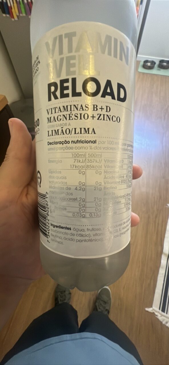 Foto da tabela nutricional