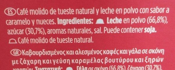 Foto da lista de ingredientes