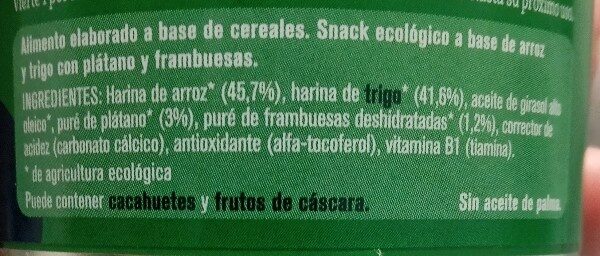 Foto da lista de ingredientes