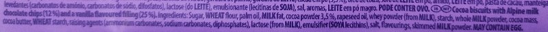 Foto da lista de ingredientes