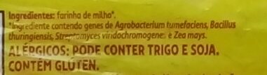 Foto da lista de ingredientes