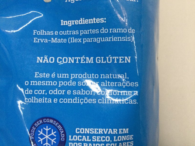 Foto da tabela nutricional