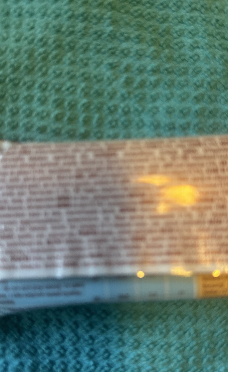 Foto da lista de ingredientes