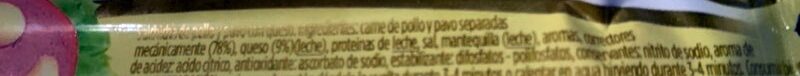 Foto da lista de ingredientes