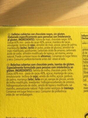 Foto da lista de ingredientes