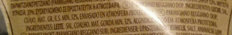 Foto da lista de ingredientes