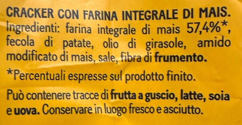Foto da lista de ingredientes