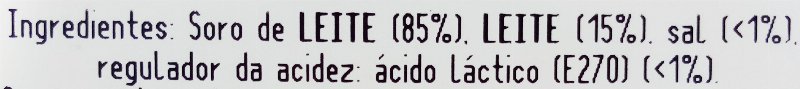 Foto da lista de ingredientes