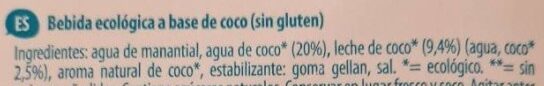 Foto da lista de ingredientes