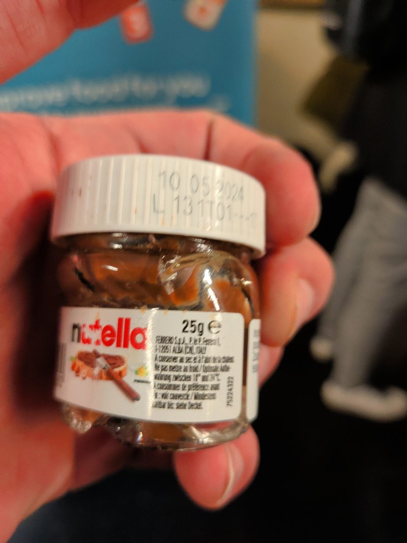 Foto da tabela nutricional