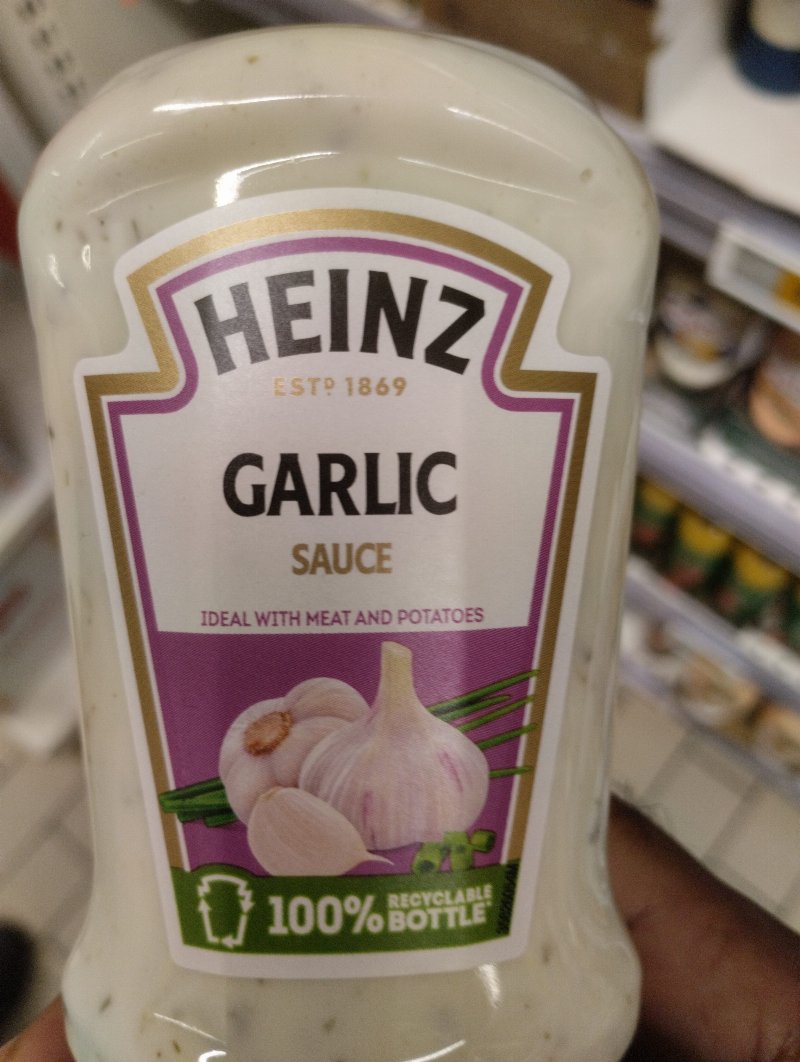 Foto da lista de ingredientes