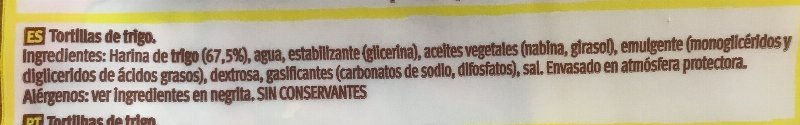 Foto da lista de ingredientes
