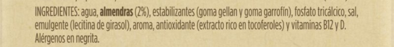 Foto da lista de ingredientes