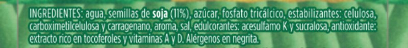 Foto da lista de ingredientes