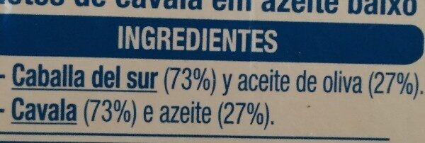 Foto da lista de ingredientes