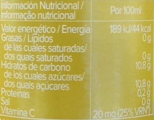 Foto da tabela nutricional