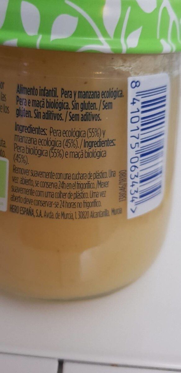 Foto da tabela nutricional